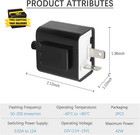 2pcs 12v Led Flasher Relay 2 Pin adjustable Turn Signal Relay For Repairing Moto