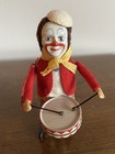 Rare Vintage Schuco  Dancing Wind Up Solisto Clown W  Drum    Key Works Great
