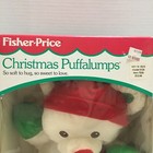 Vintage 1992 Fisher Price Puffalump Bear White Plush Stuffed Animal Christmas