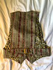 Vintage Junior Gaultier Brocade Waistcoat vest Size 38  Made In Italy