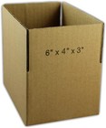 Small Corrugated Mailing Storage Boxes 6   4   3  Bulk 100ct Ecoswift