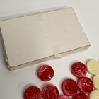 Vintage Crisloid Bakelite Checkers Marbled Backgammon Game Pieces Set 30 Red