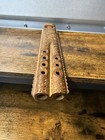 Double Flute Hand Carved Wooden Folk Musical Intrument Nice Condition