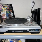 Numark Tt1625 Belt Drive Dj Turntable Pitch Control lock 33 3 45 Silver black