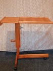 Vintage Danish Levenger Furbo Adjustable Teak L  sbord Tilt Rolling Reading Table