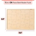 Mr  Pen- Blank Wooden Puzzle  24 Pieces  11 8  X 8 8  24 Pcs  X