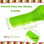 2 Pack Plush Faux Fur Fabric Precut Strips fluffy Fuzzy Craft Fur Cuts For Diy C