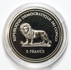 2005 Republic Of The Congo 5 Francs African Moony Fish Proof Coin - 5 000 Minted