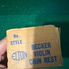 Becker Violin Chin Rest In Original Box