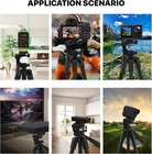 53in Laser Level Tripod 1 4-20 Mount Adjustable Aluminum 3 Way Pan Head With Bag