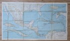 1934 National Geographic Mexico  Central America  The West Indies Map