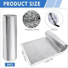 Supkiir Rv Window Shade Reflective Insulation Roll  20 Ft X One Size  Silver