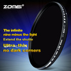 Zomei 52 55 58 62 67 72 77 82mm Adjustable Neutral Density Fader  Filter Nd2-400