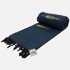 Blue Mexican Blanket Thunderbird Yoga Native Tapestry Falsa Throw Xl Navy Dark 