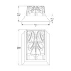 Outwater 2-15 16 long  Primed White Polyurethane Bracket For Crown Moulding