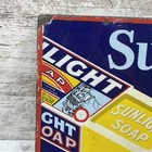 Original Antique Enameled Sunlight Soap Advertising Sign 18 By 12in
