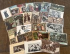Lot Of 25 Antique Victorian  Romance Postcards love courtship early 1900 s  r701