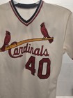 1986 St Louis Cardinals Team Issued Game Worn Jersey Rick Ownbey  40