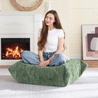  Bean Bag foot Rest fireside Chair Memory Foam Lazy Ottoman Luxury Velvet-green