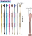 3 5 8 Pack Wax Carving Tool Kit Rainbow Stainless Steel Double-headed Dab Tools