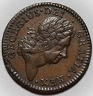 1723 Woods Hibernia Halfpenny Colonial Copper Coin