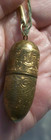 Vintage Gold Tone Bullet Shape Sewing Kit Austria Keychain Chatelaine Complete