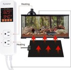 2 In 1 Digital Temperature 1920w Controller Dual Outlet Heat Mat Thermostat