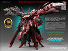 Mechanicore 1 100 Zmx42 Firehawk Flame Hawk-nightingale Model Kit Usa Seller