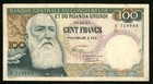 1955 Belgian Congo Ruanda-urundi Central Bank One Hundred Francs Banknote P  33a