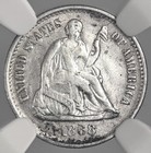 1868-s  H10c Liberty Seated Half Dime  Ngc Xf Details  cleaned   8404749-034