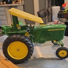 John Deere Farm Toy Lot Tractor W  Canopy  Wagon Trailer   Implement