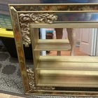 Vintage Shadow Box  Mirror Wall Art Hollywood Mid Century Modern Shelf 1967