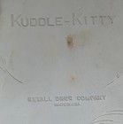 Vintage Kuddle Kitty Rubber Hot Water Bottle Rexall Drug Co Blue Stopper