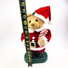 Vintage Avon Santa Claus Bear Animated Musical Plush Teddy Bear Christmas Flaws