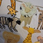 Safari Animal Nursery Decorative Pillow Embroidered Applique Jungle Decor 18x18