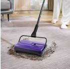 Vevor Manual Carpet Sweeper Push Floor Cleaner Pet Hair Dust Cleaner Purple
