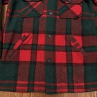 Vtg Woolrich Plaid Coat Green   Red   Sz  Med Hunting Jacket Christmas 70   s Wool