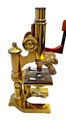 Leitz Wetzlar Antique Brass Scientific Microscope