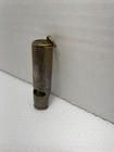Antique Emergency Whistle Pill Box Ornate Engraved Filagree Cork Ball Whistle