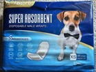All-absorb Male Dog Super Absorbent Wraps Diapers 50 Count Size Extra Small Xs
