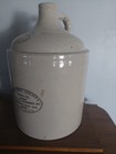 Antique 3 Gallon Steuben County Wine Co  Chicago Red Wing Stoneware Shoulder Jug