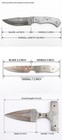 Set Of 3 Handmade Forged Copper Damascus Steel Blank Blade For Knives Making