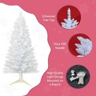 4ft White Lighted Artificial Christmas Tree Small Xmas Tree For Home Party D  cor