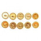 Chanel Clover Button Set Accessory Other Colorless Designated One Size Used