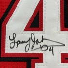 Framed Autographed signed Larry Johnson 35x39 Unlv Red Jersey Psa Coa Auto