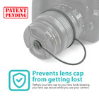 Silicone Camera Lens Cap Keeper Holder With 3m Adhesive Universal Lens Cap Leash