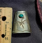 Vintage Bolo Tie Signed With Turquoise Insert Beautiful Toned Native American