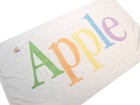 Apple Computer Macintosh Rainbow Logo Beach Towel Rare Used Vintage Condition 