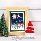 1set 2pcs Christmas Santa Cutting Dies Metal Forest Snowflake Snowman Sleigh