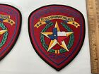 Texas Highway Patrol Full Size Collectible Patch Set New Full Size